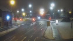 Křižovatka ulic Komenského a Velké Novosady