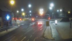 Křižovatka ulic Komenského a Velké Novosady