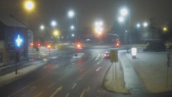 Křižovatka ulic Komenského a Velké Novosady