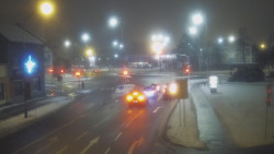 Křižovatka ulic Komenského a Velké Novosady