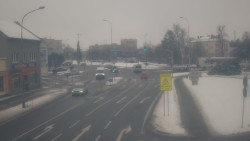 Křižovatka ulic Komenského a Velké Novosady