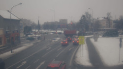 Křižovatka ulic Komenského a Velké Novosady