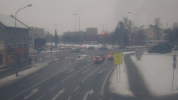 Křižovatka ulic Komenského a Velké Novosady