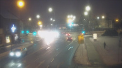 Křižovatka ulic Komenského a Velké Novosady