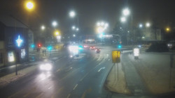 Křižovatka ulic Komenského a Velké Novosady