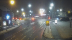 Křižovatka ulic Komenského a Velké Novosady