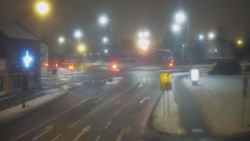 Křižovatka ulic Komenského a Velké Novosady