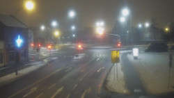 Křižovatka ulic Komenského a Velké Novosady