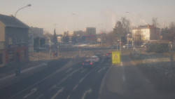 Křižovatka ulic Komenského a Velké Novosady