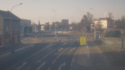 Křižovatka ulic Komenského a Velké Novosady