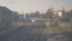 Křižovatka ulic Komenského a Velké Novosady