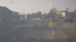 Křižovatka ulic Komenského a Velké Novosady