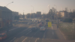 Křižovatka ulic Komenského a Velké Novosady