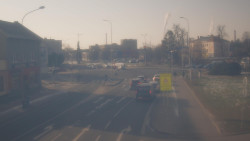 Křižovatka ulic Komenského a Velké Novosady