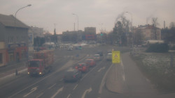 Křižovatka ulic Komenského a Velké Novosady