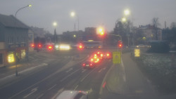 Křižovatka ulic Komenského a Velké Novosady