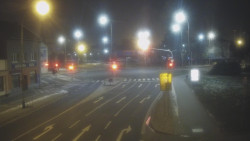 Křižovatka ulic Komenského a Velké Novosady