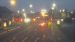 Křižovatka ulic Komenského a Velké Novosady