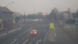 Křižovatka ulic Komenského a Velké Novosady