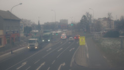 Křižovatka ulic Komenského a Velké Novosady