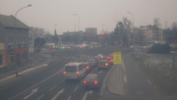 Křižovatka ulic Komenského a Velké Novosady