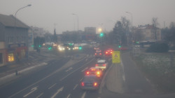 Křižovatka ulic Komenského a Velké Novosady