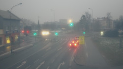 Křižovatka ulic Komenského a Velké Novosady