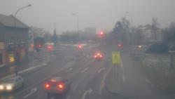 Křižovatka ulic Komenského a Velké Novosady