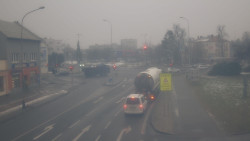 Křižovatka ulic Komenského a Velké Novosady