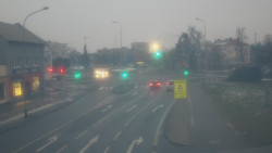 Křižovatka ulic Komenského a Velké Novosady