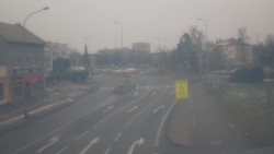 Křižovatka ulic Komenského a Velké Novosady