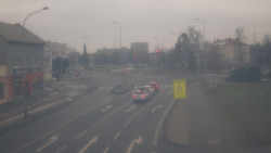 Křižovatka ulic Komenského a Velké Novosady