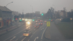 Křižovatka ulic Komenského a Velké Novosady