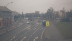 Křižovatka ulic Komenského a Velké Novosady