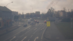 Křižovatka ulic Komenského a Velké Novosady