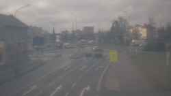 Křižovatka ulic Komenského a Velké Novosady