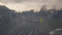 Křižovatka ulic Komenského a Velké Novosady