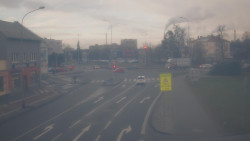 Křižovatka ulic Komenského a Velké Novosady