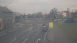 Křižovatka ulic Komenského a Velké Novosady