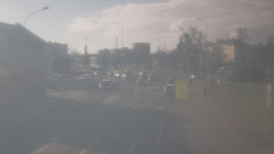 Křižovatka ulic Komenského a Velké Novosady