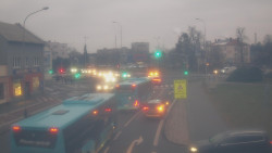 Křižovatka ulic Komenského a Velké Novosady