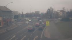 Křižovatka ulic Komenského a Velké Novosady