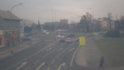 Křižovatka ulic Komenského a Velké Novosady