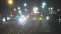 Křižovatka ulic Komenského a Velké Novosady