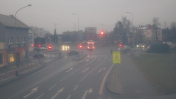 Křižovatka ulic Komenského a Velké Novosady