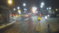 Křižovatka ulic Komenského a Velké Novosady