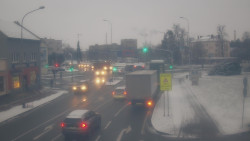 Křižovatka ulic Komenského a Velké Novosady