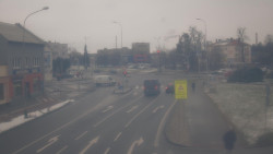 Křižovatka ulic Komenského a Velké Novosady