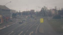 Křižovatka ulic Komenského a Velké Novosady