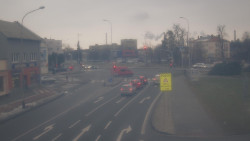 Křižovatka ulic Komenského a Velké Novosady